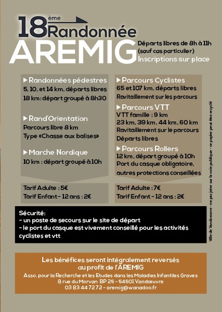 tarifs parcours 2017