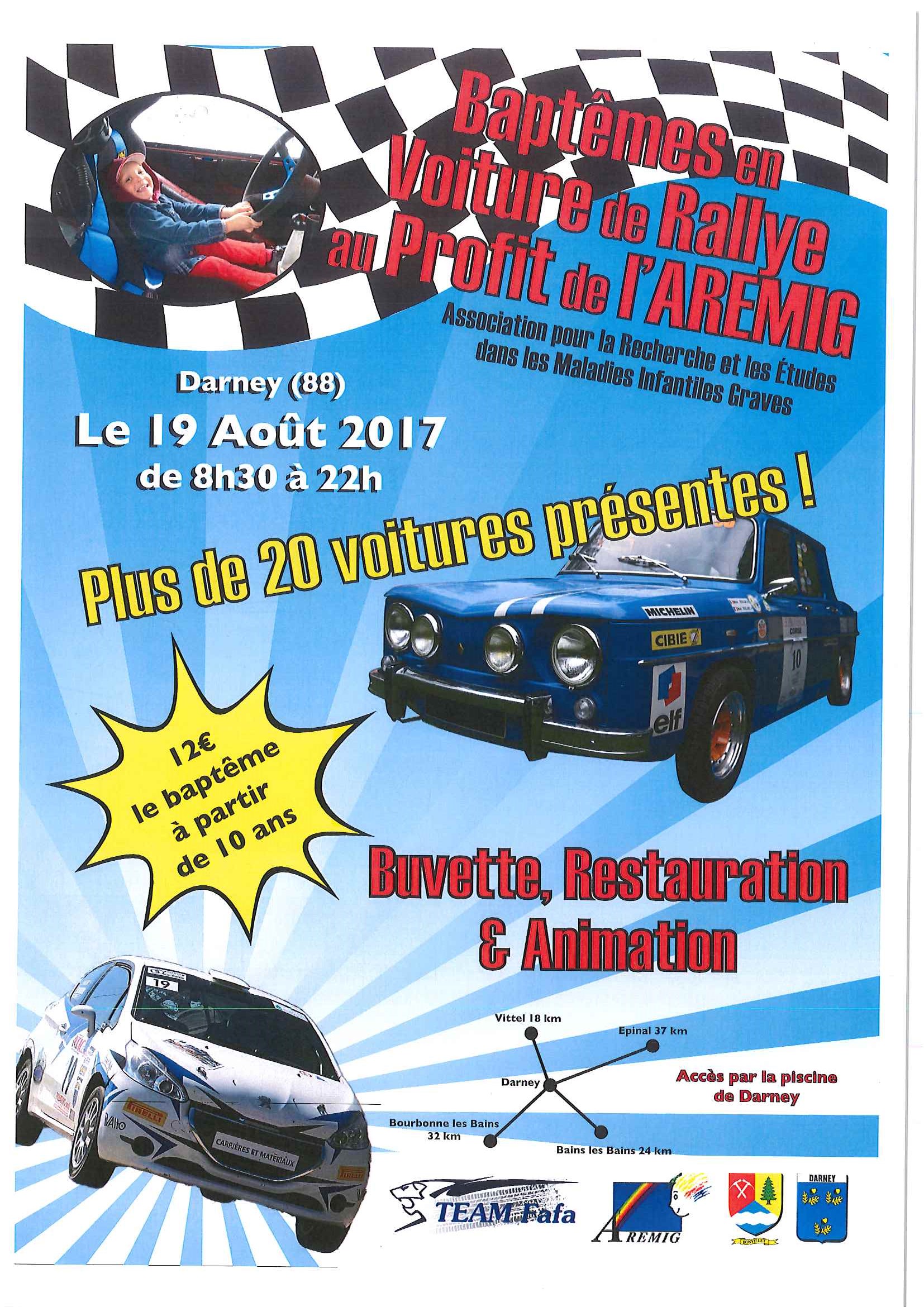 Baptême en voiture rallye